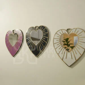 celestial heart mirror set with 1 set 3 pcs