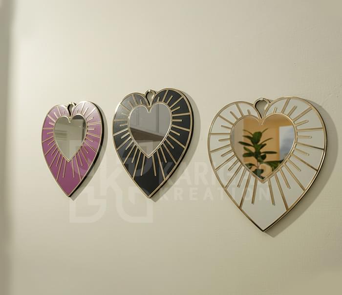 celestial heart mirror set with 1 set 3 pcs