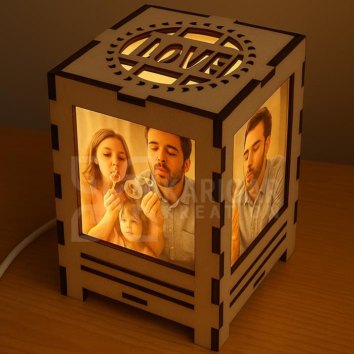 personalized wooden photo lamp personalized wooden photo lamp