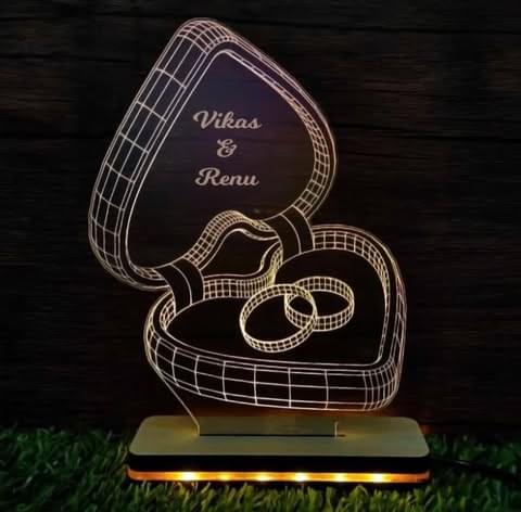 unique wedding/anniversary gift 3d love lamp